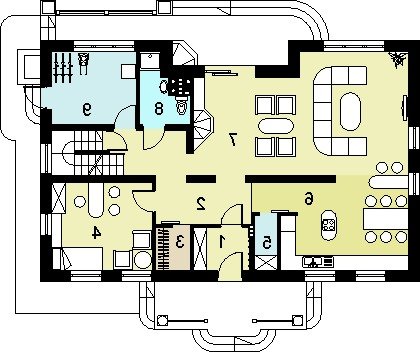 RZUT PARTERU HG-I16 - wersja lustrzana