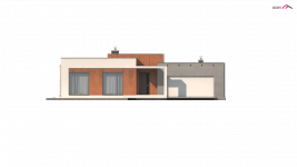 Elewacja projektu Zx104 - 3 - wersja lustrzana