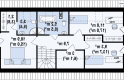 Projekt domu z poddaszem Z232 - rzut poddasza