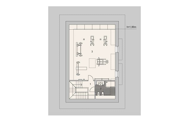 Projekt domu energooszczędnego G52 - 