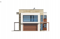 Projekt domu piętrowego Zx114 - elewacja 4