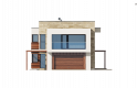 Projekt domu piętrowego Zx114 - elewacja 4