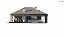 Elewacja projektu Z158 - 1 - wersja lustrzana