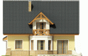 Projekt domu jednorodzinnego Fiołek G1 - elewacja 3