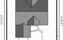 Projekt domu jednorodzinnego Fiołek G1 - usytuowanie - wersja lustrzana