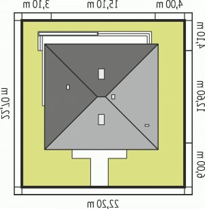 Usytuowanie budynku Flori III w wersji lustrzanej