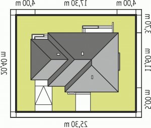 Usytuowanie budynku Franczi G1 w wersji lustrzanej