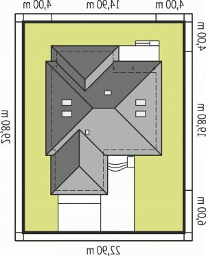 Usytuowanie budynku Frida G2 w wersji lustrzanej