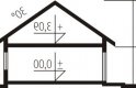 Projekt domu parterowego Frida G2 - przekrój 1