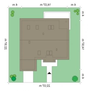 Usytuowanie budynku Nektarynka (392) w wersji lustrzanej