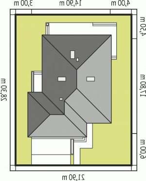 Usytuowanie budynku Glen III G2 w wersji lustrzanej