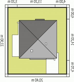 Usytuowanie budynku Grzegorz w wersji lustrzanej