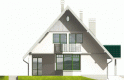 Projekt domu jednorodzinnego Hania G1 - elewacja 2