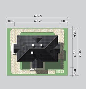 Usytuowanie budynku LK&866 w wersji lustrzanej