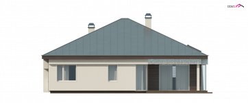 Elewacja projektu Z200 - 4 - wersja lustrzana