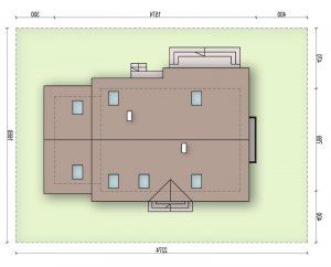 Usytuowanie budynku Amaretto 2 w wersji lustrzanej