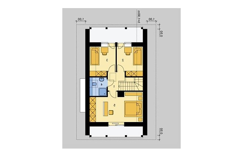 Projekt domu wielorodzinnego LK&823 - poddasze