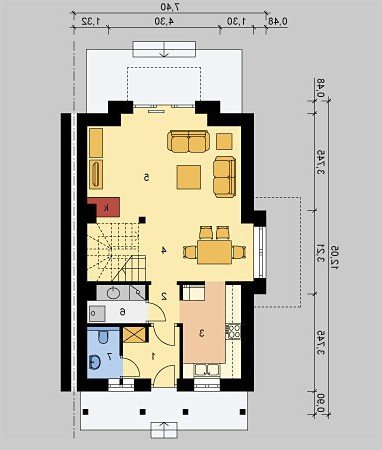 PARTER LK&825 - wersja lustrzana