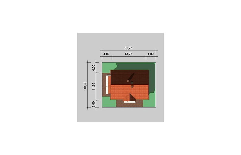 Projekt domu dwurodzinnego LK&806 - Usytuowanie