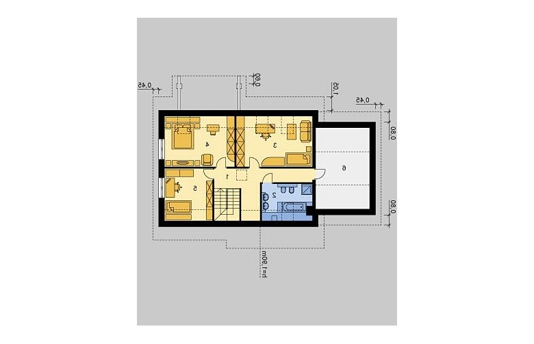 Projekt domu wielorodzinnego LK&838 - poddasze