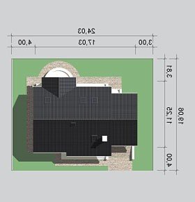 Usytuowanie budynku LK&838 w wersji lustrzanej