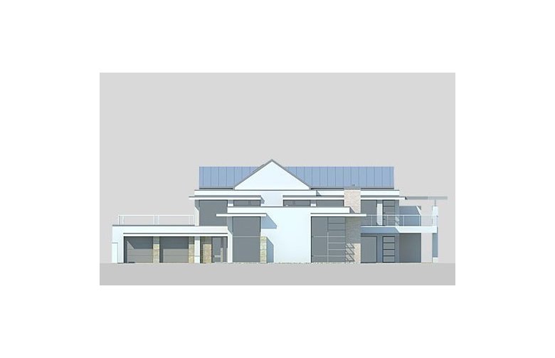 Projekt domu z poddaszem LK&845 - elewacja 1