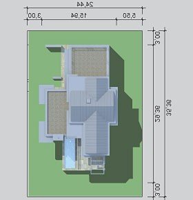 Usytuowanie budynku LK&845 w wersji lustrzanej