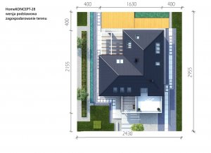 Usytuowanie budynku Homekoncept 28