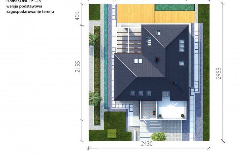 Projekt domu z poddaszem Homekoncept 28 - Usytuowanie