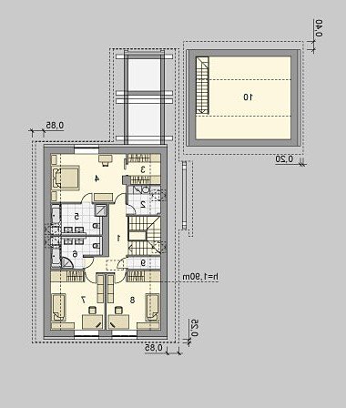 PODDASZE LK&850 - wersja lustrzana