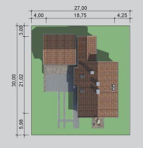 Usytuowanie budynku LK&850