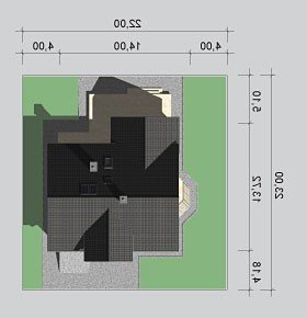 Usytuowanie budynku LK&871 w wersji lustrzanej