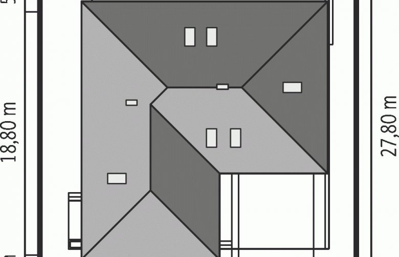 Projekt domu parterowego Alan II G2 - Usytuowanie