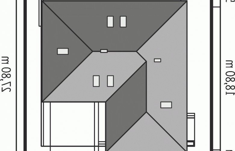 Projekt domu parterowego Alan II G2 - Usytuowanie - wersja lustrzana