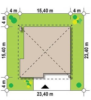 Usytuowanie budynku Z196