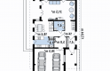 Projekt domu z poddaszem Z198 - rzut parteru