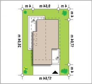 Usytuowanie budynku Z198 w wersji lustrzanej