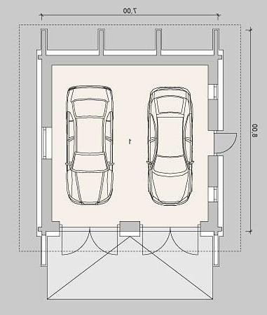 Rzut projektu G54 - wersja lustrzana