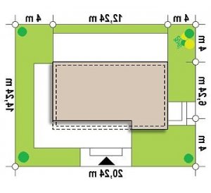 Usytuowanie budynku Zu5 w wersji lustrzanej