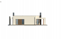 Projekt domu parterowego Zx106 - elewacja 4