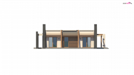 Elewacja projektu Zx106 - 3 - wersja lustrzana