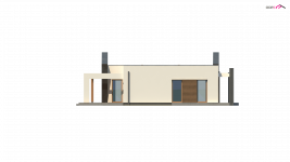 Elewacja projektu Zx106 - 4 - wersja lustrzana