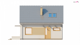 Elewacja projektu Z211 - 3 - wersja lustrzana
