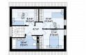 Projekt domu z poddaszem Z211 - rzut poddasza