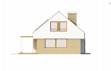 Projekt domu z poddaszem Z221 - elewacja 4