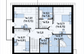Projekt domu z poddaszem Z234 - rzut poddasza