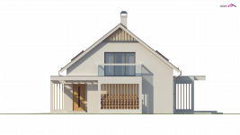 Elewacja projektu Z235 - 3 - wersja lustrzana