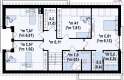 Projekt domu z poddaszem Z238 - rzut poddasza