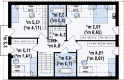 Projekt domu z poddaszem Z239 - rzut poddasza