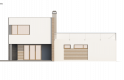 Projekt domu piętrowego Zx41 - elewacja 3